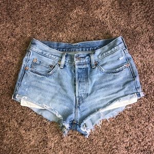 Levi 501 denim shorts